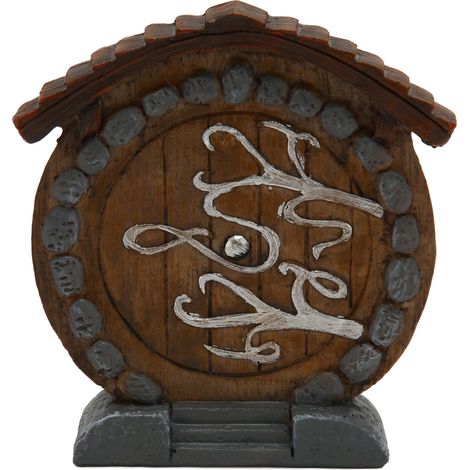 Porte de fée en résine lisse et durable, figurine miniature exquise et amusante pour décoration intérieure ou jardin. (1/5)