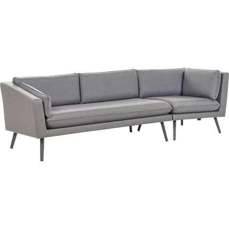 Gartensofa 3-Sitzer LORETELLO rechtsseitig Grau