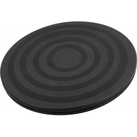 Support de plateau tournant de 20 cm, plateau tournant à 360°, avec roulements à billes, tourne-disque rond robuste, convient aux téléviseurs, aux travaux manuels, aux plantes bonsaï, noir.