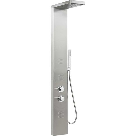 PANNELLO DOCCIA MOD. MANHATTAN PLUS CON MISCELATORE TERMOSTATICO Misura: Cromo satinato (1/2)
