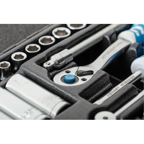 Socket et jeu de bits Hogert HT1R486 1/4'' 63 unités