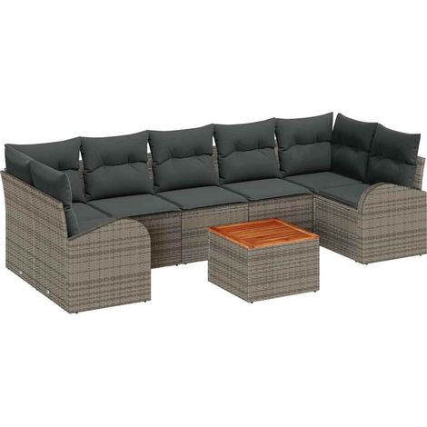 Garden Sofa Set 8 pcs Grey vidaXL (1/5)