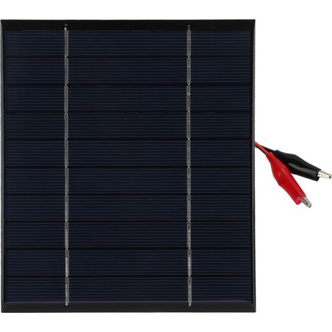 Panneau solaire miniature 2,5 W 5 V, module de panneau solaire polycristallin à monter soi-même, panneau époxy solaire + pince Tiger (1/5)