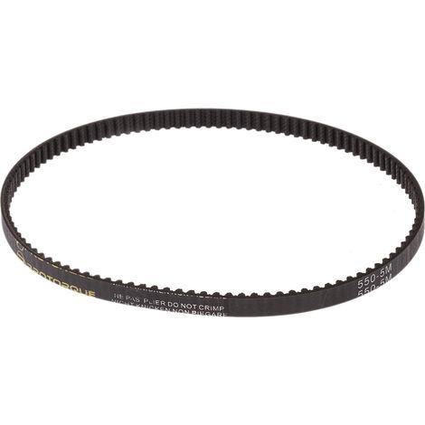 Courroie synchrone RS PRO, 550mm x 9mm, pas : 5mm, 110 dents ( Prix pour 1 )