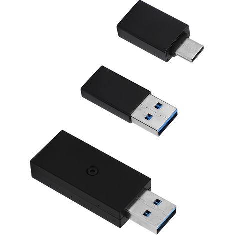 Filtre antiparasite USB en alliage d'aluminium pour USB 3.0, USB 2.0 et Type C éliminateur de boucle de masse audio isolateur de bruit 5 V CC (1/5)