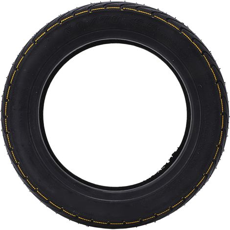 Pneu tubeless 10 pouces pour trottinette électrique 60/70 6.5, pneu de remplacement en caoutchouc pour trottinette électrique MAX G30, liseré jaune (1/5)