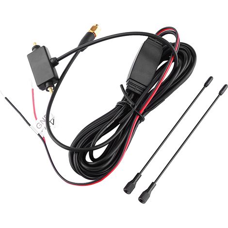 Antenne TV Numérique Active pour Voiture avec Amplificateur Intégré - Meilleure Réception des Chaînes (1/5)