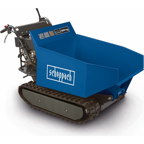 Scheppach Benne basculante motorisée Dumper DP5000 - moteur 4 temps 196 cm³ - charge max 500 kg - volume benne 300L - largeur de voie 715 mm (1/5)