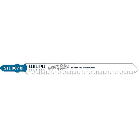 Lames pour scie sauteuse Wilpu STL 007 bi 5 unités