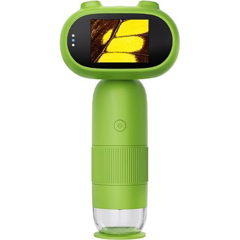 Microscope numérique portable avec écran IPS 2 pouces, grossissement 1000x, pour visualisation sur PC, vert (1/5)