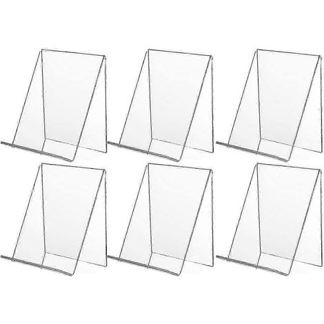 6-teiliges transparentes Präsentationsständer-Set, geeignet für Bücher, Bilder und Dekorationsartikel (1/5)