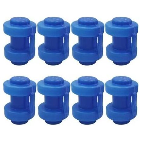 8 Pièces Embouts de Trampoline Ø 25 mm, Piece Detachee Trampoline, pour Tiges De Filet De Trampoline, Bleu (1/5)
