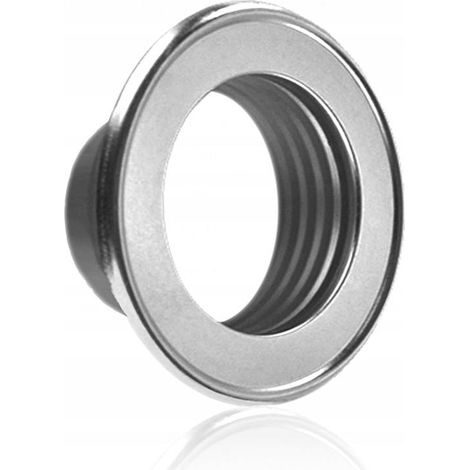 Roseta decorativa spiroflex acero inoxidable 200 mm pulido