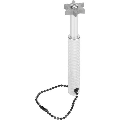 Affûteur de rainures de club de golf avec cordon et trou de suspension, accessoire d'entretien argenté (1/5)