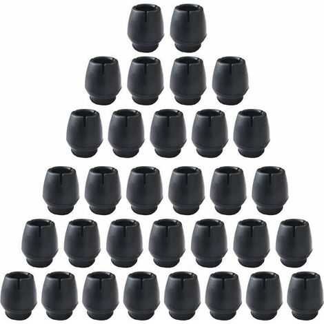 Silikon-Antirutschfüße für Tisch und Stuhl, 32 Stück Stuhlkappen, Stuhlbeinschoner für runde Möbelbeine, Schwarz (12-16 mm) (1/5)