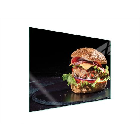 PLAQUE DE PROTECTION EN VERRE POUR POÊLE 70x52 HAMBURGER (1/5)