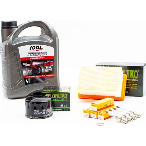 Kit Révision Filtres Bougies pour BMW R 1200 RT de 2005 à 2009 - IGOL PROPULS PERFORMANCE 15W50 4L