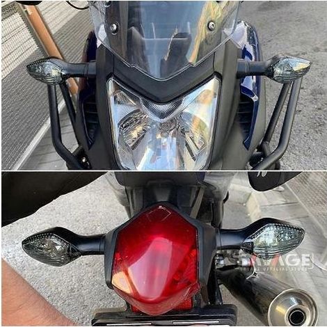 Blinkergläser kompatibel mit HONDA Modellen MSX 125 Grom/SF NC700 NC750 S/X CTX700 CMX 300/500 Rebel CRF250L 300L (2 Paare, bernsteinfarben) (1/4)