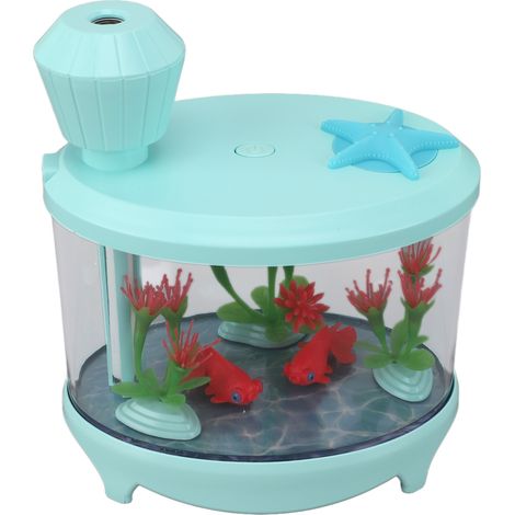Micro-humidificateur design aquarium, connexion USB ultrasonique, silencieux, huiles essentielles, humidificateur d'aromathérapie pour voiture, chambre, bureau, espaces verts (1/5)
