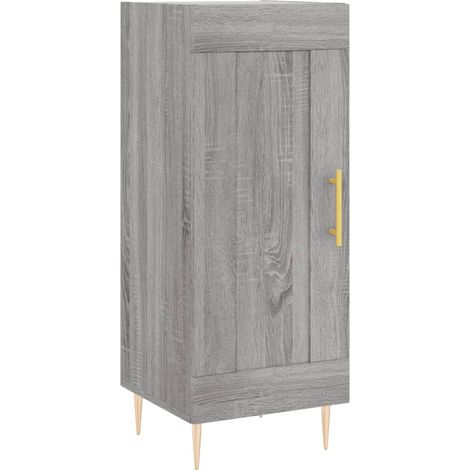Maison Exclusive - Credenza Grigio Sonoma 34,5x34x90 cm in Legno Multistrato