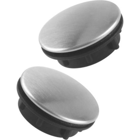 2 Pièces Cache-Trou de Robinet en Acier Inoxydable pour Évier (1/5)