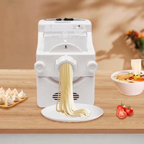 Nudelmaschine Elektrische Pasta Maker Multifunktions Haushalt Pastamaschine mit 9 Formscheiben für Ausgemachte Teigtaschen, Spaghetti, Fettuccine und Penne (1/5)