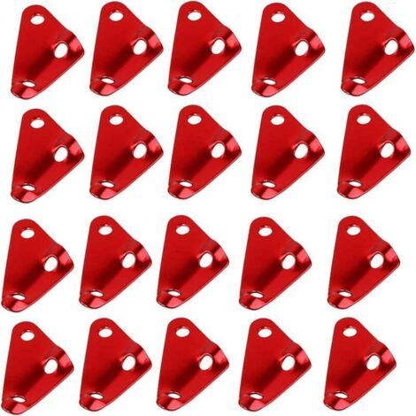 Tendeur de corde élastique triangulaire en alliage d'aluminium (20 pièces), accessoire pour tendeur de tente (1/4)