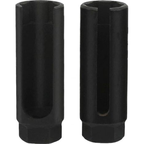 Douille Sonde Lambda 22mm, 2 Pièces Fendue pour Capteur Oxygène avec Entraînement 3/8" et 1/2", Douille Retrait Sonde Lambda en Acier Chrome Vanadium pour Réparation Automobile (1/5)