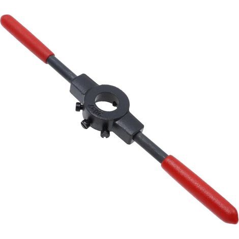 Porte-filière en acier avec vis réglables, outil de filetage manuel pour filières rondes M5-M6, machine à filer les métaux, accessoires de filetage d'atelier (1/4)