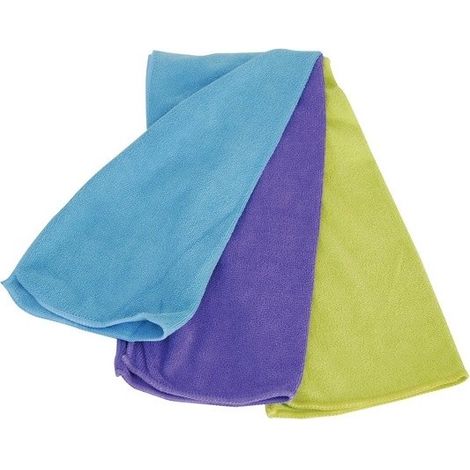 Lot de 3 lavettes microfibre Multicolor MSV