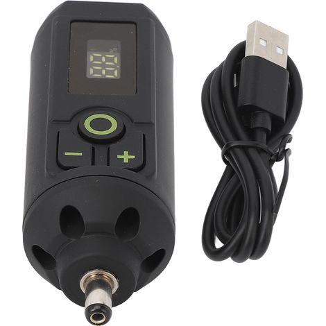 Machine à tatouer sans fil batterie Type C alliage écran LCD numérique bloc d'alimentation tatouage pour salon de beauté 5.5mm DC (1/5)