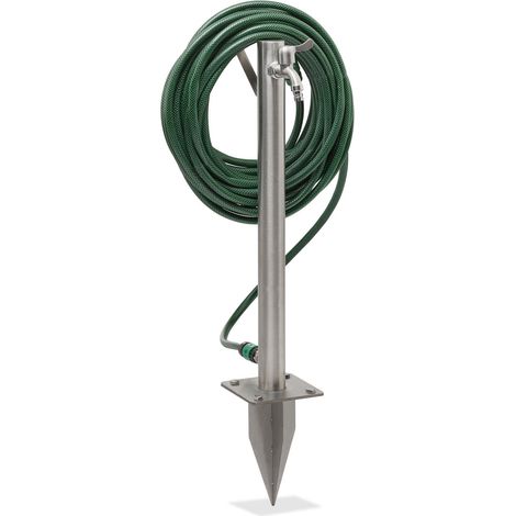 Grifo exterior con soporte para manguera