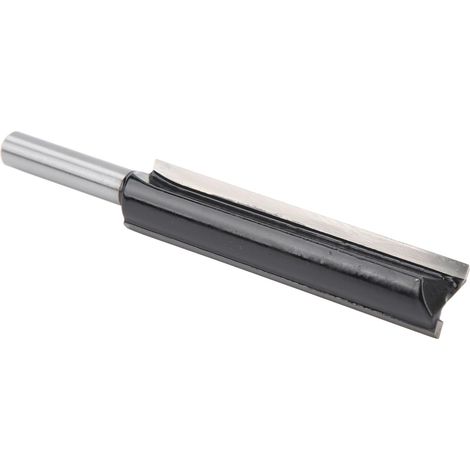 Fraise droite carbure monobloc queue 8mm, fraise à rainer allongée pour bois, coupe nette, outil de défonceuse noir, 1 pièce (1/5)