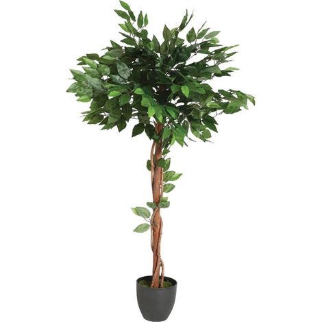 Plante Artificielle "Ficus" 120cm Vert (1/2)