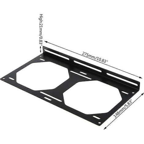 Support de montage DIY pour radiateur et ventilateur 12/14 cm - 120 240 360 480 mm - SPJ-240L (1/4)
