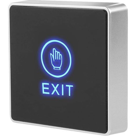 Capteur Tactile, Bouton de Sortie de Porte, système de contrôle d'accès de sécurité, Bouton de libération Push Exit, Interrupteur Tactile, système de contrôle d'accès avec Voyant LED pour la (1/5)