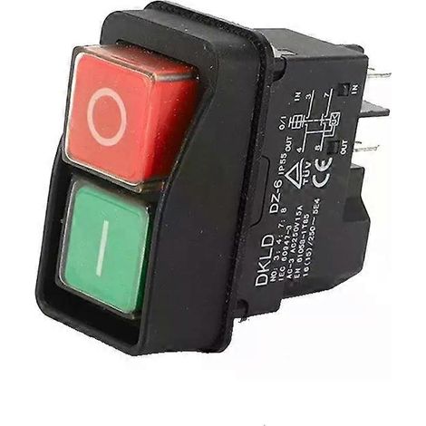 Bouton-poussoir DZ6 Protection contre les surcharges Interrupteur magnétique électromagnétique étanche Interrupteurs de sécurité (1/5)
