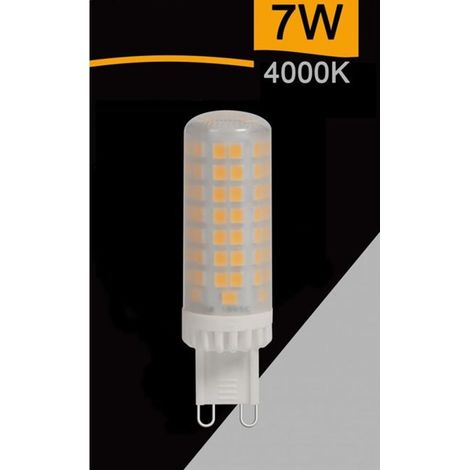 TrAdE Shop Traesio - Lampadina Tubolare Led G9 7 Watt 770lm Luce 4000k 3000k 6500k Sparac-g9-7w-ce2-n - -Bianco Naturale      -