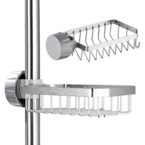 Porte-savon de douche - Porte-shampoing de douche qui s'installe sans perçage. (1/3)