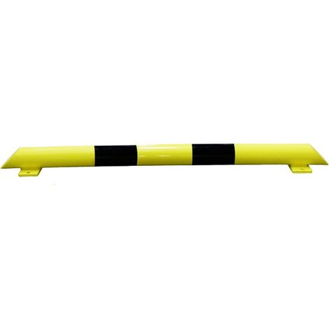 PROVOST - Glissière de protection en acier jaune pour entrepôt - Longueur 1200 mm, Hauteur 86 mm