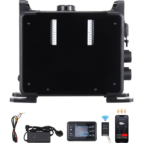 Mophorn 8 kW Dieselheizung, 12 V/24 V All-in-One-Diesel-Luftheizung, Bluetooth-Steuerung, Fernbedienung und Anzeigebildschirm, CO-Alarm, vertikal tragbar für Fahrzeuge, Garage