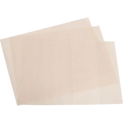 Lot de 3 Tapis de Cuisson Réutilisables Beige en Bâche Haute Température, Antiadhésifs et Résistants la Déchirure, Pâtisserie Cuisson Four'-'-