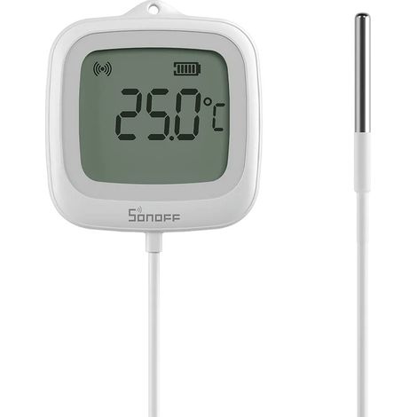 SONOFF Zigbee wasserdichter Temperatursensor mit Edelstahlsonde