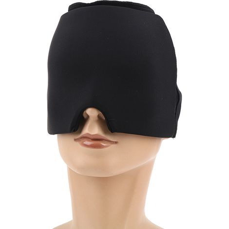 Bonnet de glace en gel pour soulager les maux de tête et traiter les migraines par le froid (noir) (1/5)