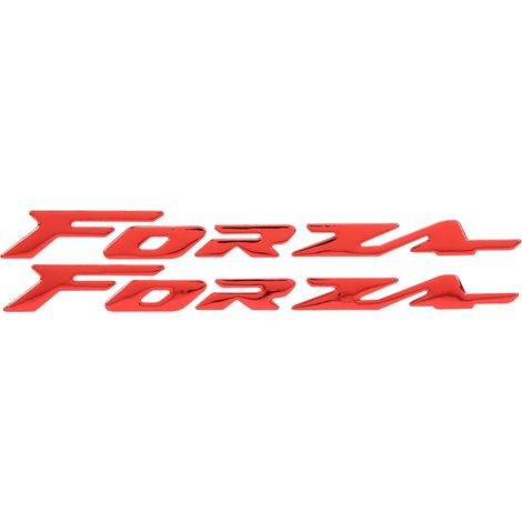 Paire d'autocollants d'emblème 3D pour carrosserie de moto Honda FORZA 300 125 250 Rouge (1/5)