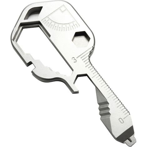 Llavero multiherramienta 24 en 1, de acero inoxidable, destornillador, abridor de botellas, para acampar y reparaciones. (1/5)