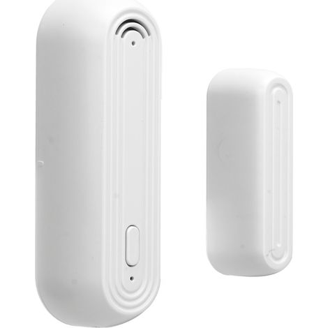 Lot de 2 Détecteurs d'ouverture de Porte Fenêtre Sans Fil, Capteur d'alarme de Contact Intelligent, Alerte Anti-Intrusion pour Sécurité Domestique (1/5)