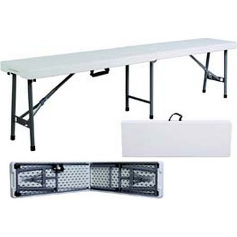 1PZ PANCHINA BIRRERIA PIEGHEVOLE IN HDPE CM.183X30X42H.