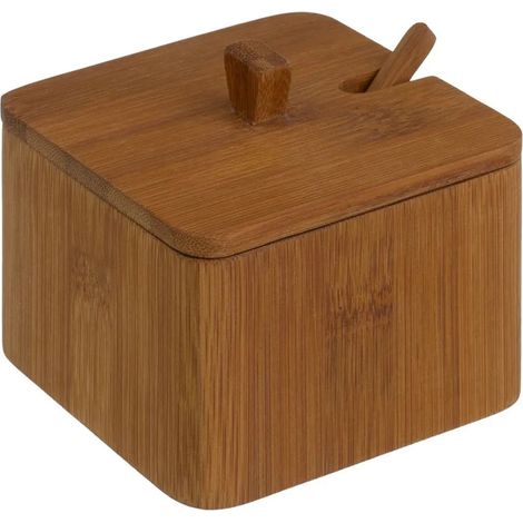 Recipiente de bambú para sal y azúcar de 400 ml (1/5)