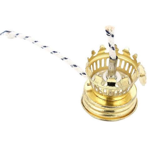 1 jeu de porte-mèche de rechange pour brûleur de lampe à pétrole rétro-4.60X3.60X3.60CM-Golden (1/4)